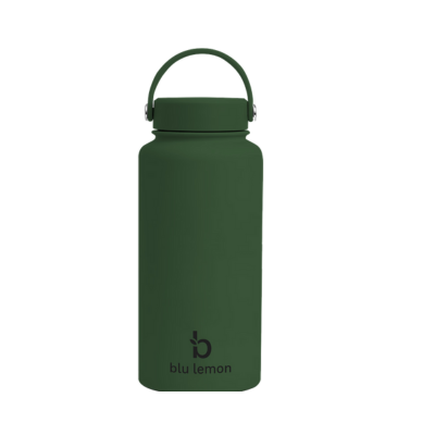 Blu Lemon Insulated Stainless Steel Bottle 1L with Handle