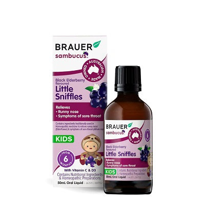 Brauer Sambucus Elderberry Little Sniffles for Infants & Kids