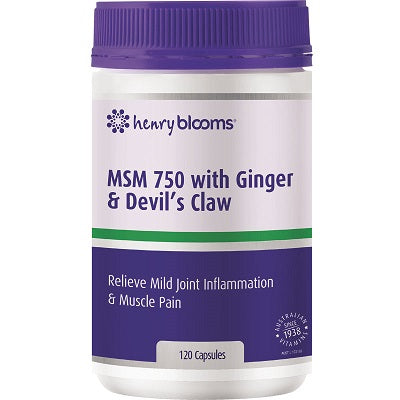 Blooms MSM 750 with Ginger & Devils Claw