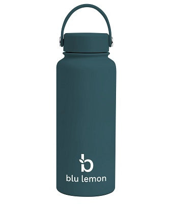 Blu Lemon Insulated Stainless Steel Bottle 1L with Handle