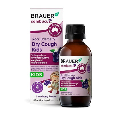Brauer Sambucus Elderberry Dry Cough Kids