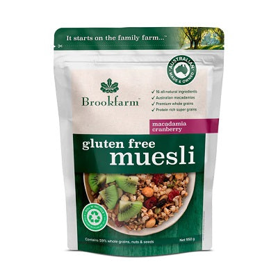 Brookfarm Gluten Free Muesli Cranberry Macadamia