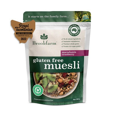 Brookfarm Gluten Free Muesli Cranberry Macadamia