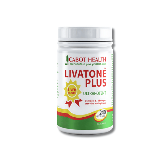 Liver support supplement with St Maryโs Thistle, turmeric, and taurine to aid detoxification, digestion, and liver function.