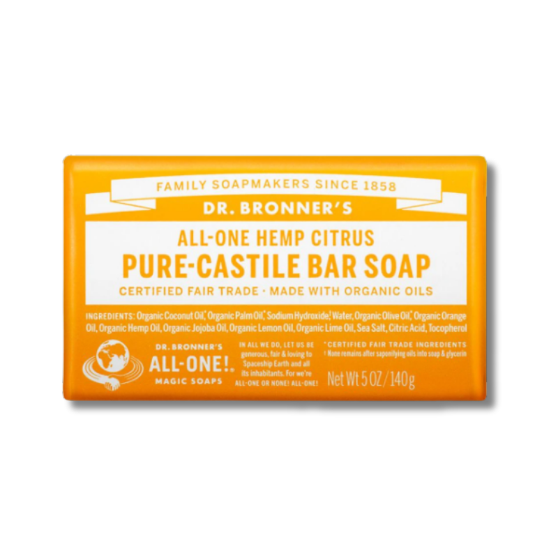 Dr Bronner Castile Bar Soaps 140g