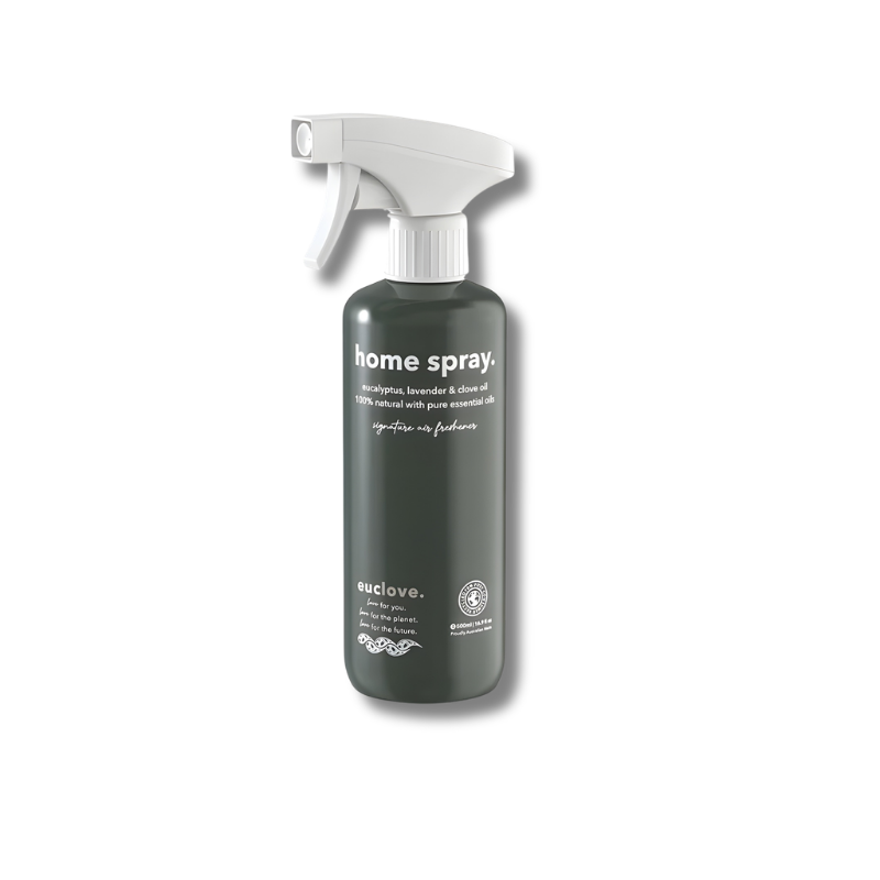 Home spray bottle on a white background