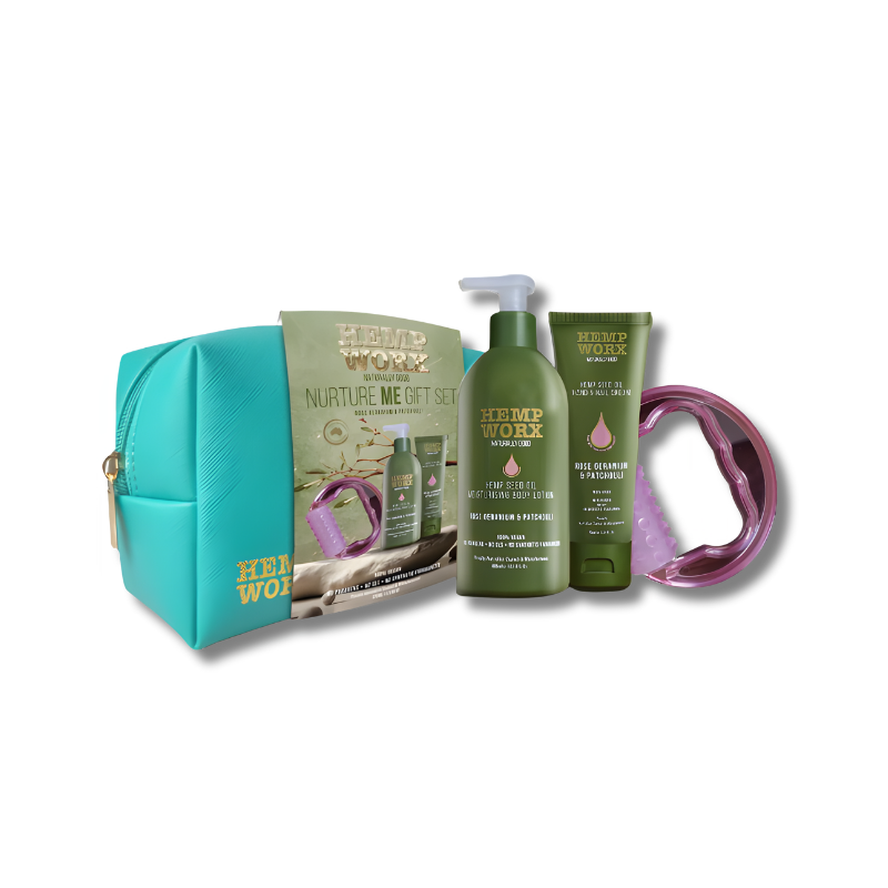 Hemp Worx Nurture Me Gift Set Rose Geranium Patchouli