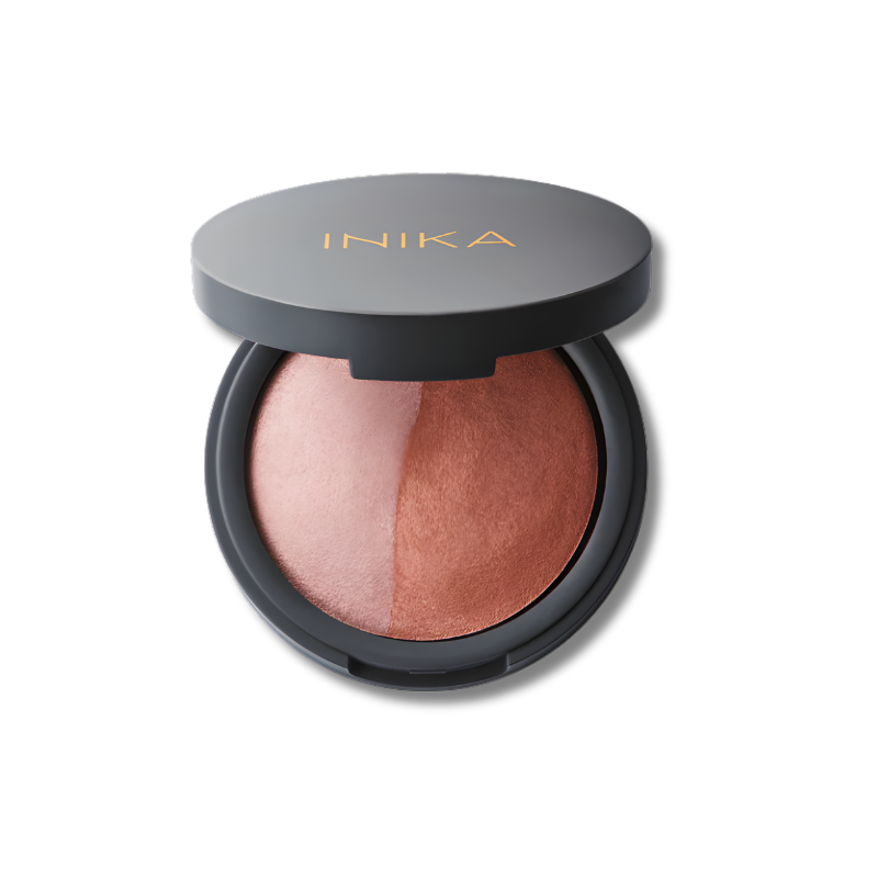 Inika Organic Baked Blush Duo Pink Tickle shade