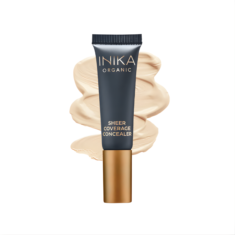 INIKA Organic Sheer Coverage Concealer in Vanilla shade with lightweight natural finish