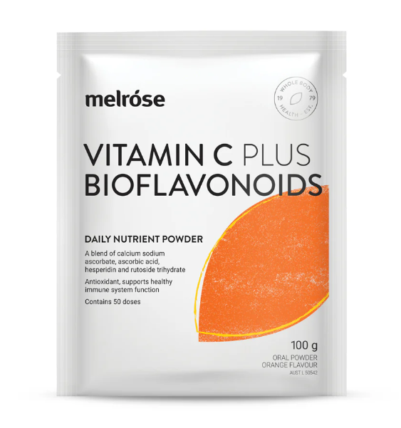 Melrose Vitamin C Plus Bioflavonoids supports immune system health and helps maintain antioxidant protection