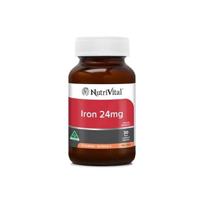 NutriVital Iron 24mg 30 Tablets
