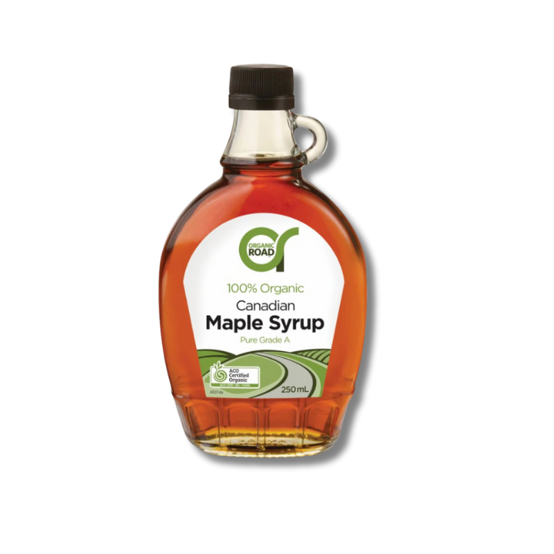 100% Certified Organic Canadian maple syrup - pure, natural, and additive-free sweetener with rich caramel flavour