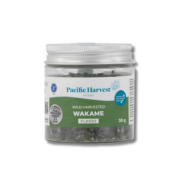 Pacific Harvest Wakame Seaweed supports everyday nutrition as a plant-based seaweed ingredient with naturally occurring iodine.