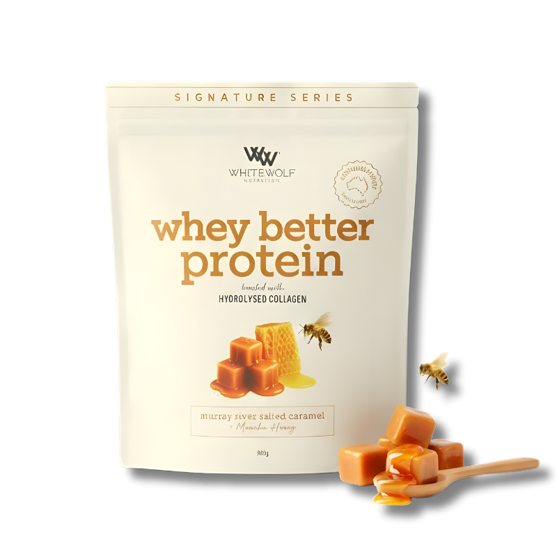 Premium New Zealand whey protein blend with hydrolysed collagen - smooth, high-quality formula supporting muscle recovery, skin health, and vitality.