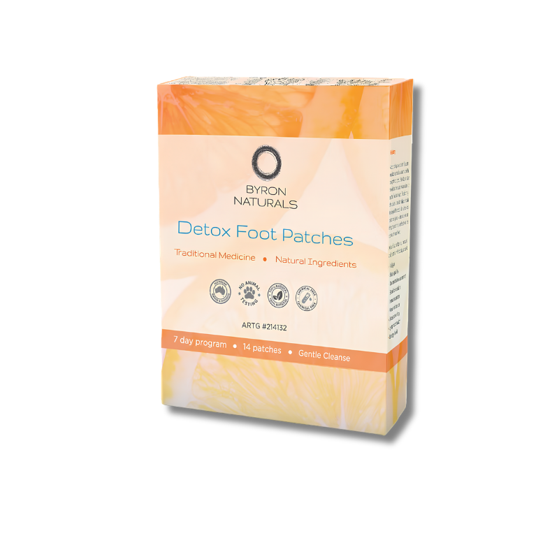 Box of Byron Naturals Detox Foot Patches on a white background