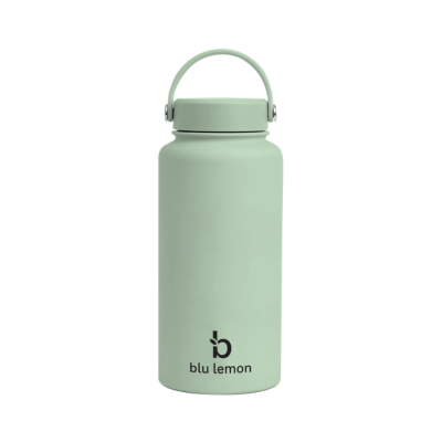 Blu Lemon Insulated Stainless Steel Bottle 1L with Handle