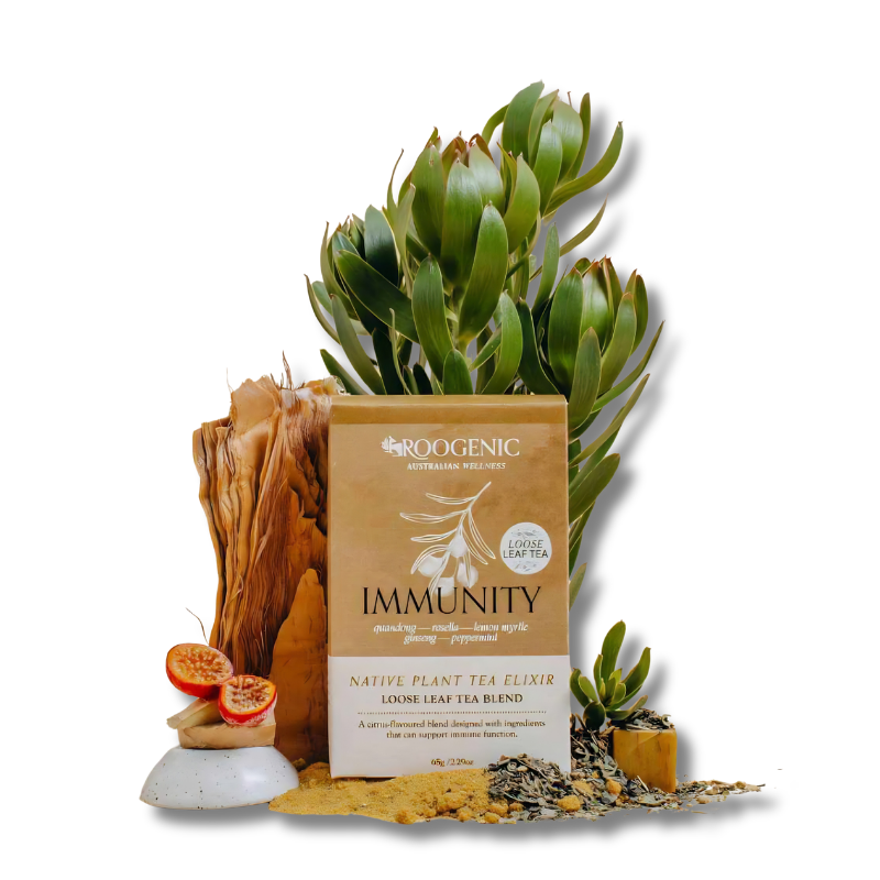 Immunity Tea supports immune function and wellbeing as a herbal tea for daily use.
