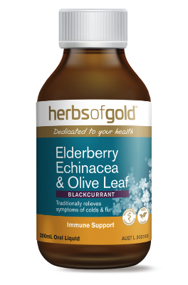 Herbs of Gold Elderberry Echinacea & Olive Leaf 200ml