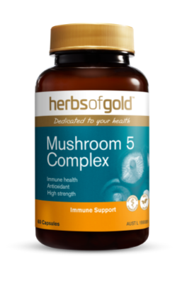 Herbs of Gold Mushroom 5 Complex 60 Tablets
