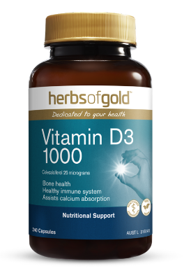 Herbs of Gold Vegan Vitamin D3 1000
