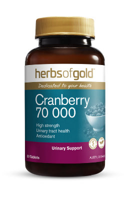 Herbs of Gold Cranberry 70000 High Strength 50 Tablets