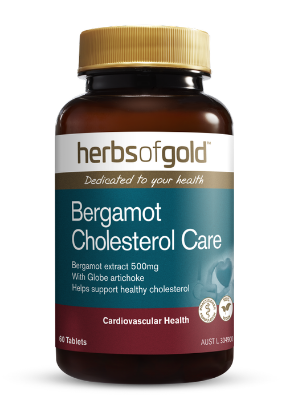 Herbs of Gold Bergamot Cholesterol Care 60 Tablets - Go Vita Tanunda - VITAMINS SUPPLEMENTS -