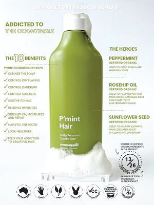 Aromaganic PMint Hair Scalp Renewal Conditioner 450ml