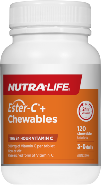 Nutralife Ester C+ 500 Chewable 120 Tablets