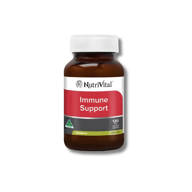 NutriVital Immune Support supplement bottle on a white background