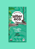 Alter Eco Chocolate Organic Mint Creme Dark Truffle Thins 84g