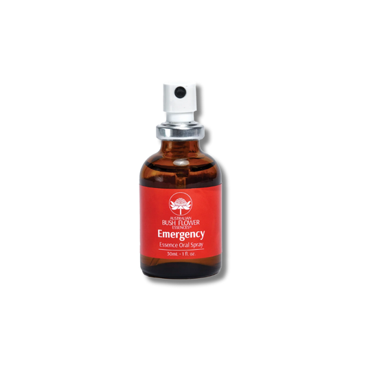 Bottle of Australian Bush Walker Emergency Eucalyptus Oil Spray on a white background