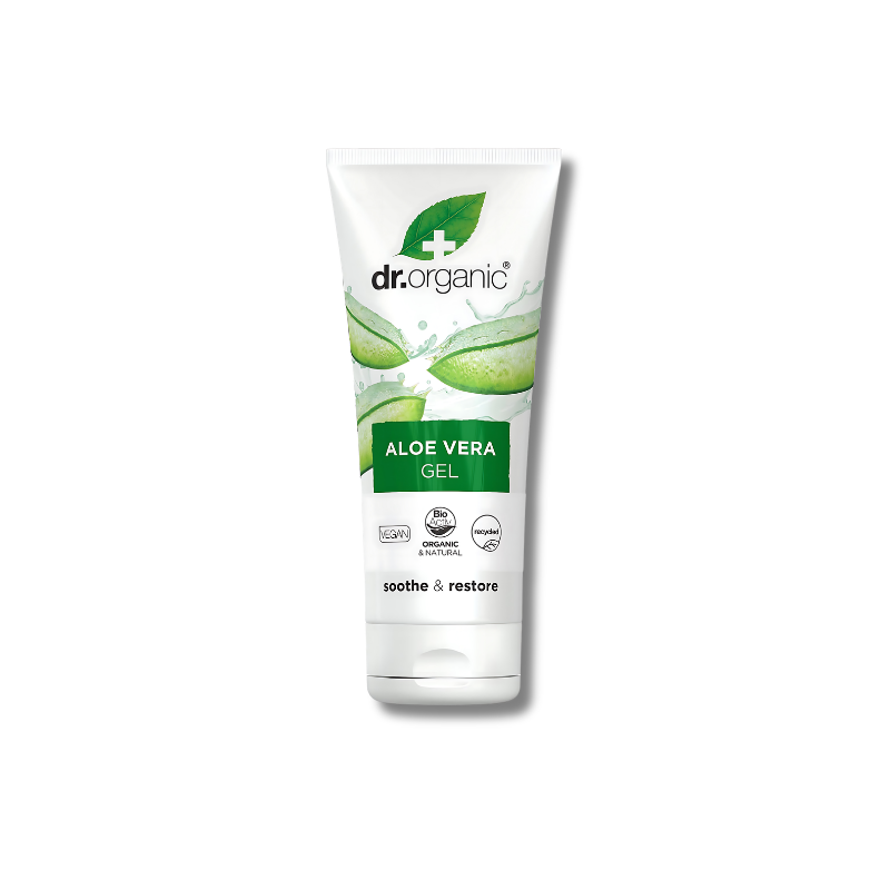 Dr Organic Aloe Vera Gel helps soothe and moisturise skin and assists in maintaining healthy skin condition.