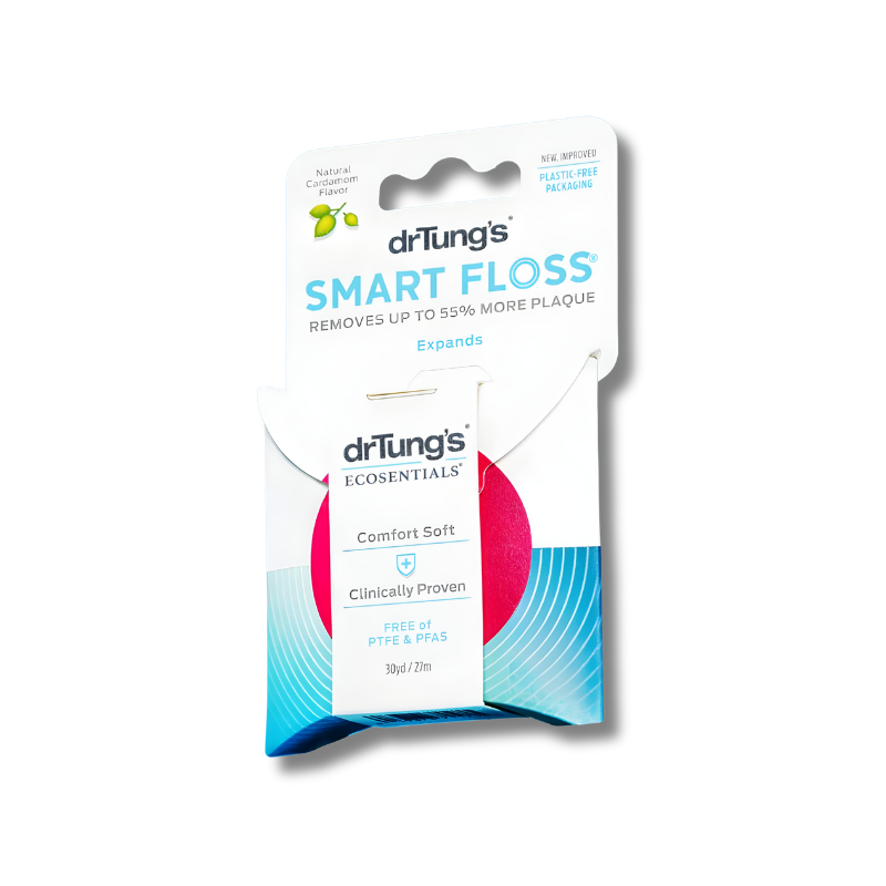 Packaging of drTung's Smart Floss on a white background