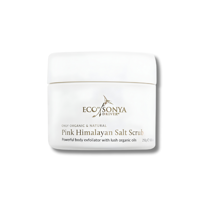 Eco By Sonya Pink Himalayan Salt Scrub helps exfoliate skin and supports a smoothing body care routine.