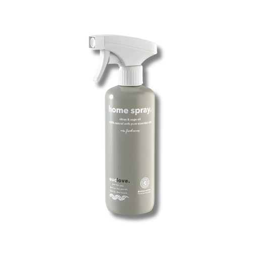 Home spray bottle on a white background
