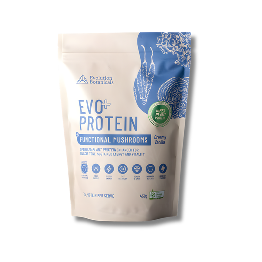 Evolution Botanicals EVO+ Protein package on a white background