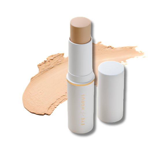 Eye Of Horus Ritual Skin Foundation Stick light supports an even complexion and helps maintain smooth radiant looking skin