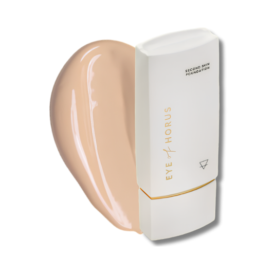 Eye Of Horus Second Skin Foundation Fair Light supports an even complexion and helps maintain smooth radiant looking skin