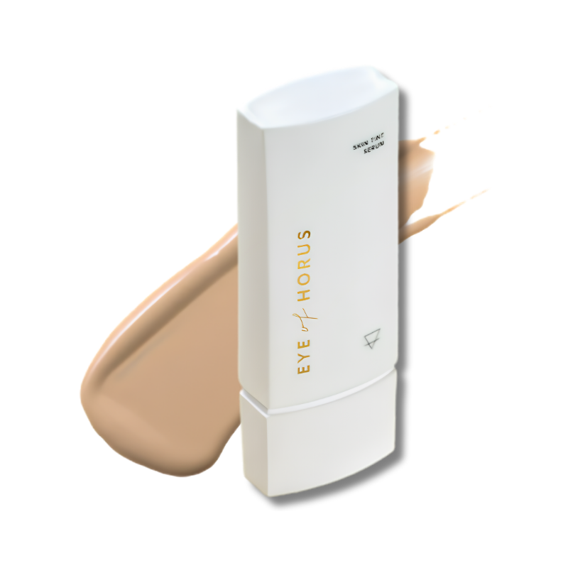Eye Of Horus Skin Tint Serum Foundation Medium supports an even complexion and helps maintain hydrated radiant looking skin