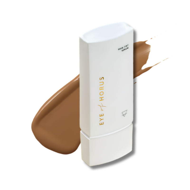 Eye Of Horus Skin Tint Serum Foundation Tan supports an even complexion and helps maintain hydrated radiant looking skin