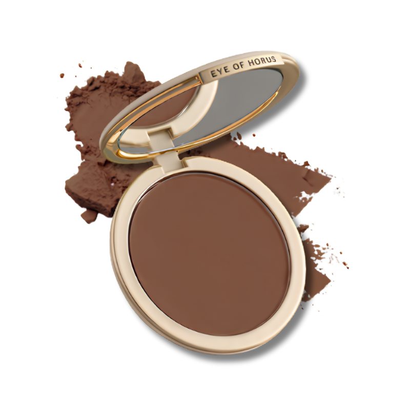 Eye Of Horus Pressed Powder supports an even complexion and helps maintain smooth shine controlled skin