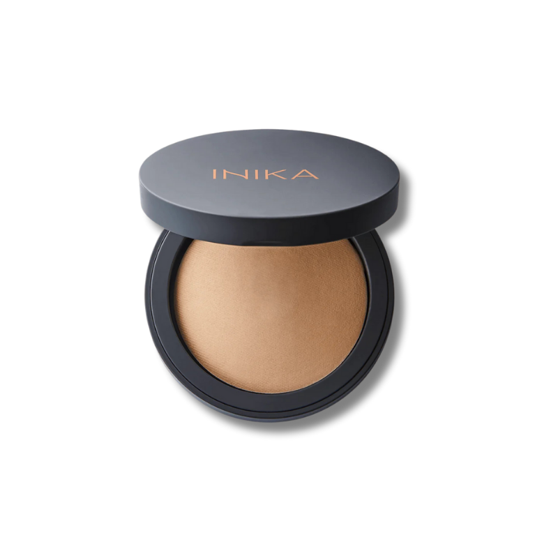 Freedom INIKA Baked Mineral Foundation 8g helps maintain an even looking complexion as part of a makeup routine.
