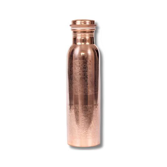 Goodly Gosh Copper Water Bottle Hand Carved Mesmerise