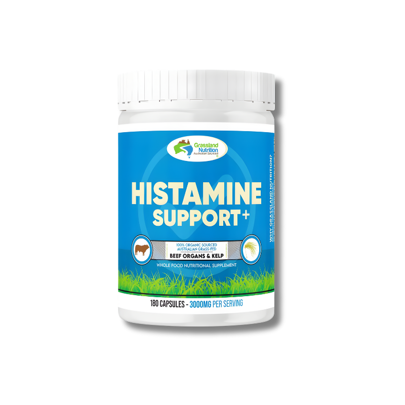 Grass-fed beef kidney supplement for histamine support