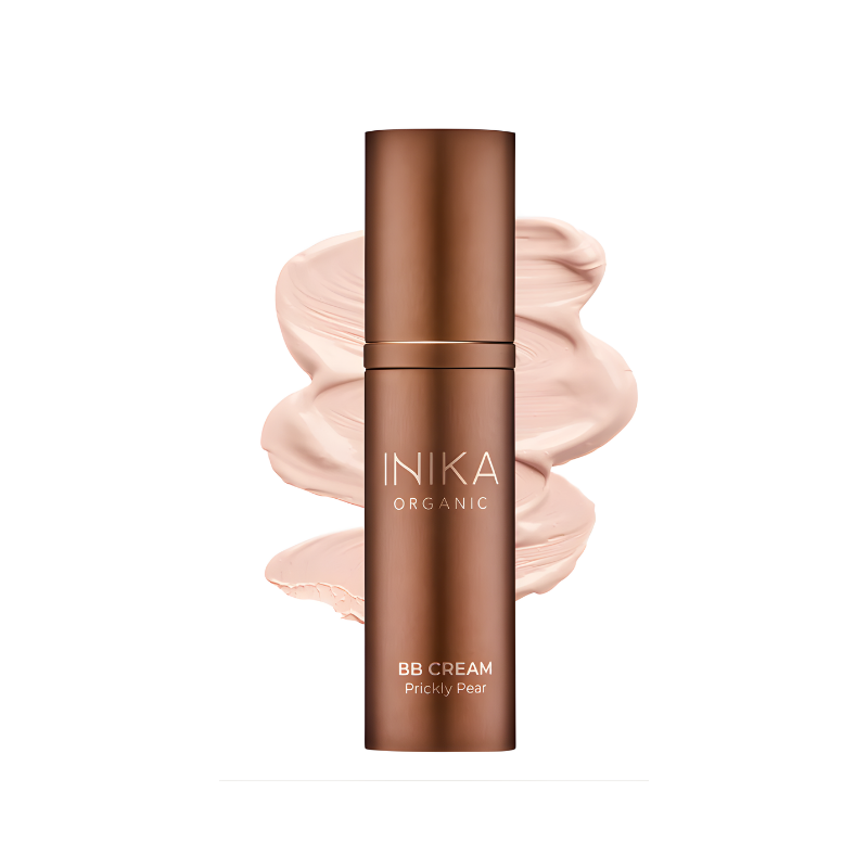 INIKA Organic BB Cream Porcelain with lightweight coverage for a smooth natural finish on very fair skin