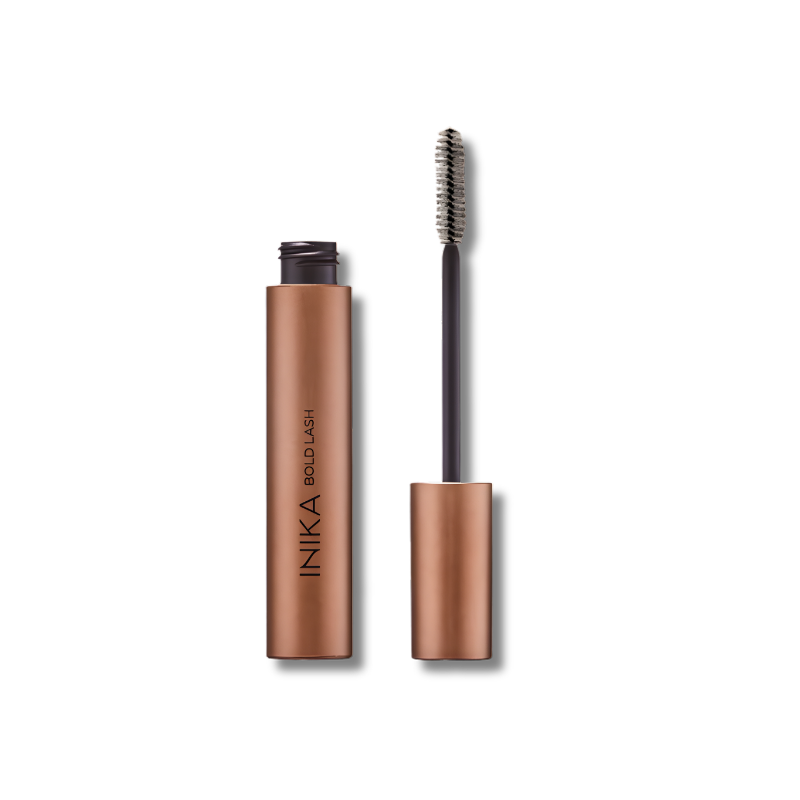 Inika Bold Lash Mascara black volumising mascara with brush applicator
