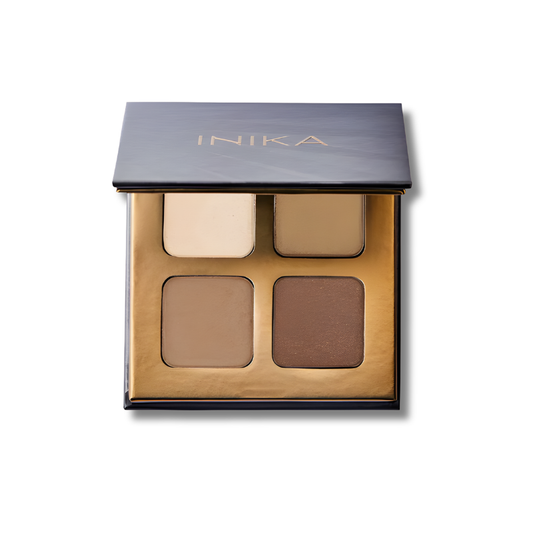 Inika Organic Eyeshadow Quad Wind neutral tones palette with four shades