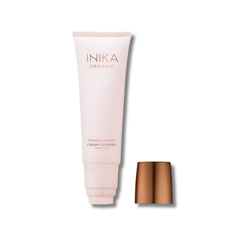 INIKA Organic Phytofuse Renew Cream Cleanser tube with cap