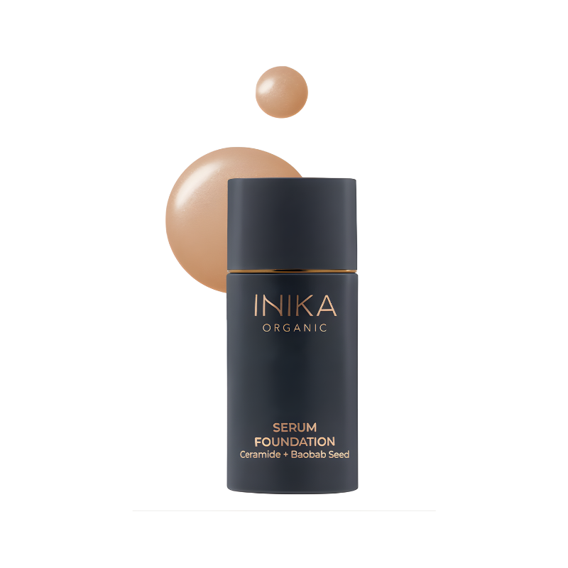 Inika Organic Serum Foundation Fearless shade medium deep neutral tone