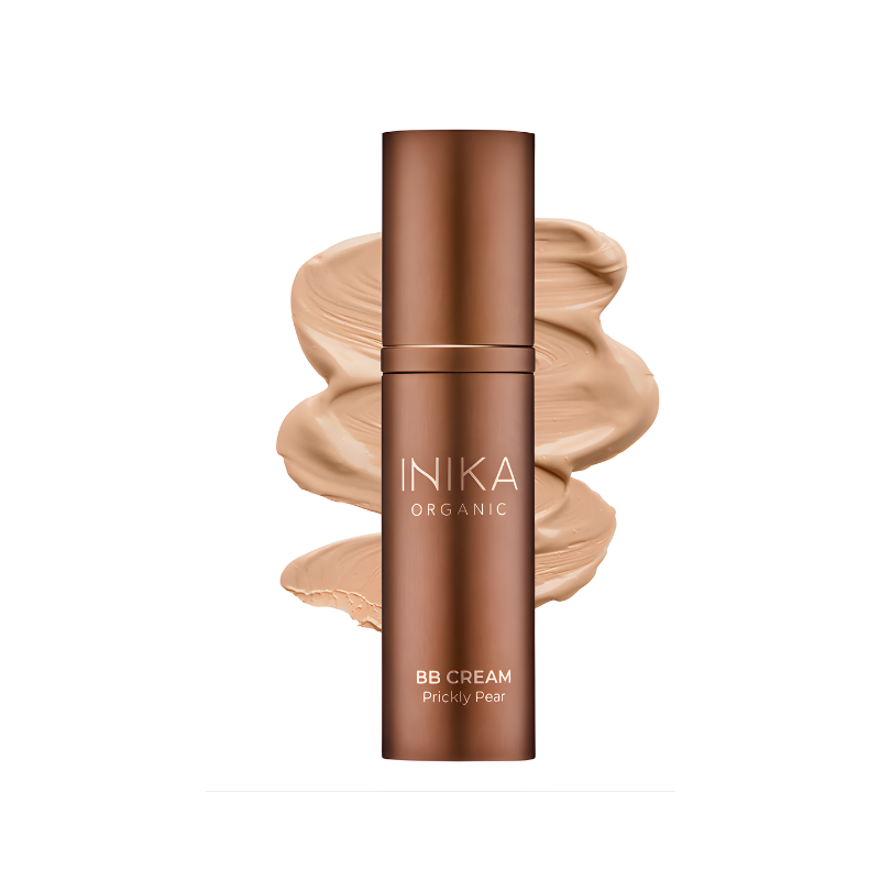 INIKA Organic BB Cream Beige with lightweight coverage for a smooth natural finish on medium skin tones